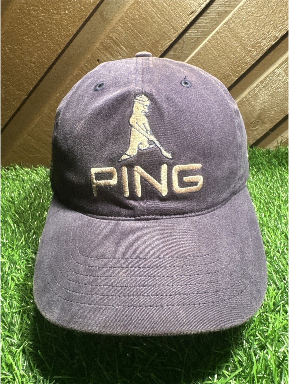 Rare VTG Mr PING Golf Hat FlexFit L/XL PING i3+ Irons TiSI Tec Driver Cap